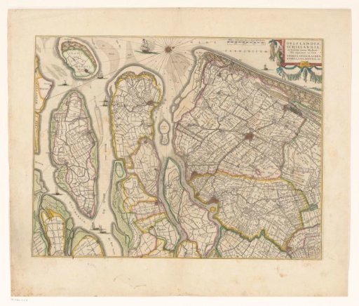 Map of Delfland, Schieland and the South Holland islands