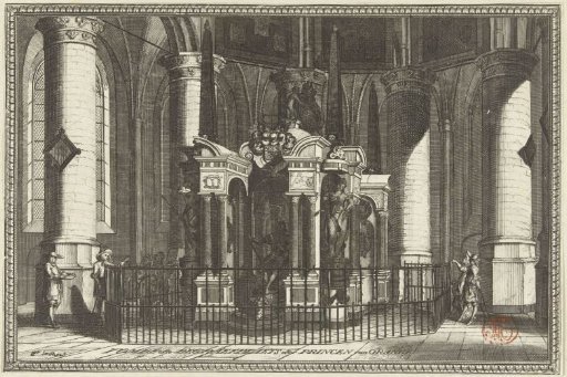 Funerary monument above the tomb vault of Orange-Nassau in the New Church in Delft