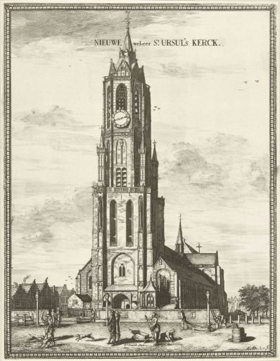 View of the New Church in Delft