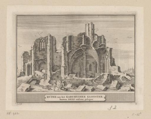View of the Ruin of the Charterhouse near Delft