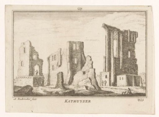 View of the Ruins of the Carthusian Monastery near Delft, 1573
