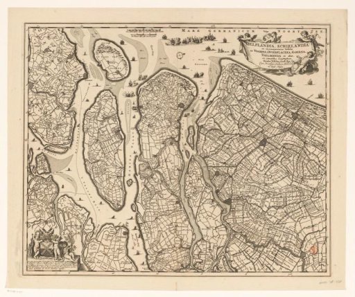 Map of Delfland, Schieland and the South Holland islands