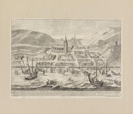 View of Scheveningen before the All Saints' Flood of 1570