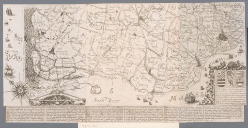 Map of the Hoogheemraadschap of Delfland, with 's-Gravenzande, Schipluiden and Schiedam, lower part