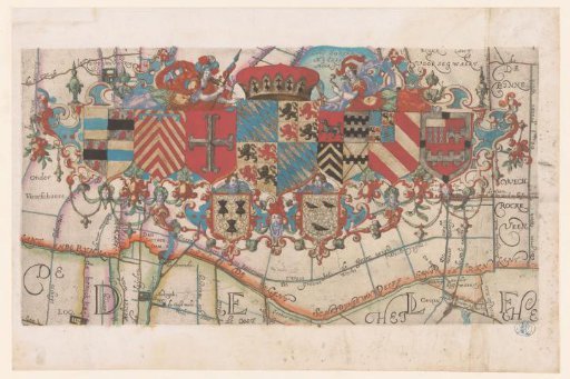 Map of the Hoogheemraadschap of Delfland, middle upper part