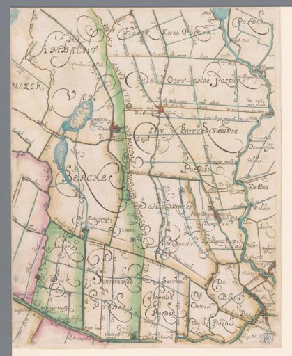 Map of the Hoogheemraadschap of Delfland, with Berkel and Rodenrijs, Middle Right Part