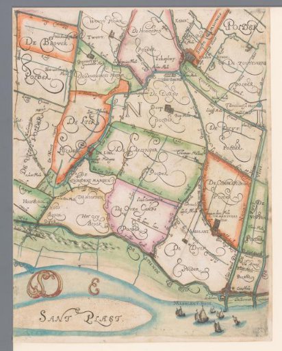 Map of the Hoogheemraadschap of Delfland, with Schipluiden and Maasland, Middle Bottom Part
