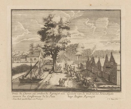 The road to Huis ter Nieuburch in Rijswijk, 1697