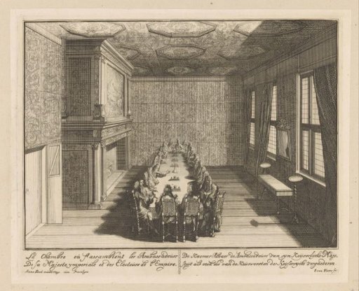 Chamber of the ambassadors of the Emperor and the Electors in Huis ter Nieuburch in Rijswijk, 1697