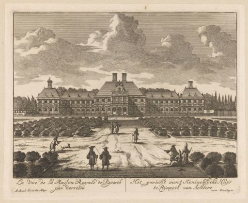 View of Huis ter Nieuburch in Rijswijk, 1697