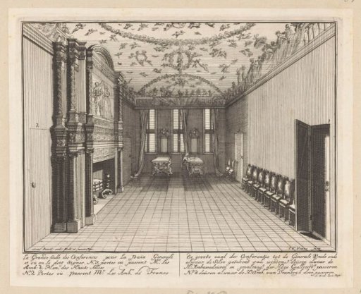 The great conference hall in Huis ter Nieuburch in Rijswijk, 1697
