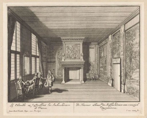 Chamber of the French ambassadors in Huis ter Nieuburch in Rijswijk, 1697