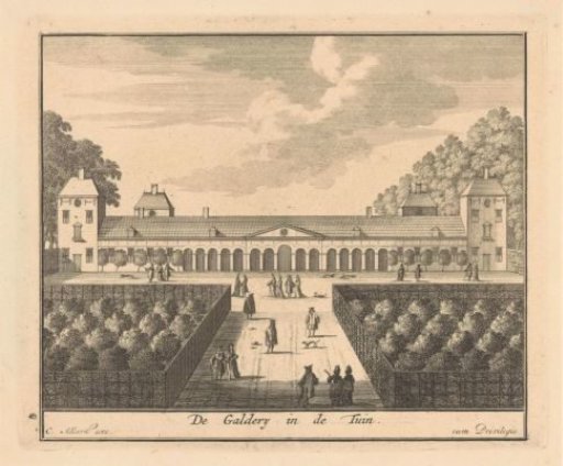 Gallery in the garden of Honselaarsdijk Palace