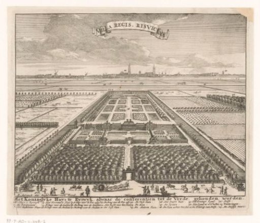 View of Huis ter Nieuburch in Rijswijk with the gardens