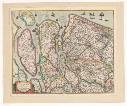 Map of Delfland, Schieland and the South Holland Islands