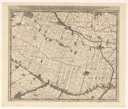 Map of the Hoogheemraadschap of Delfland (twelfth part)
