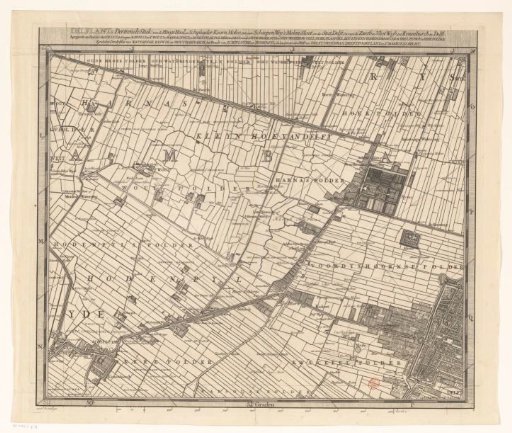 Map of the Hoogheemraadschap of Delfland (thirteenth part)