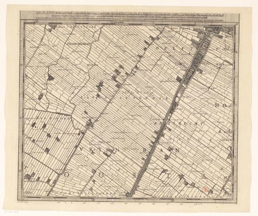 Map of the Hoogheemraadschap of Delfland (eighteenth part)