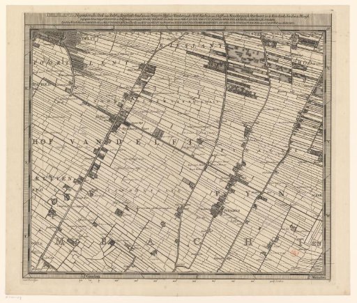 Map of the Hoogheemraadschap of Delfland (nineteenth part)
