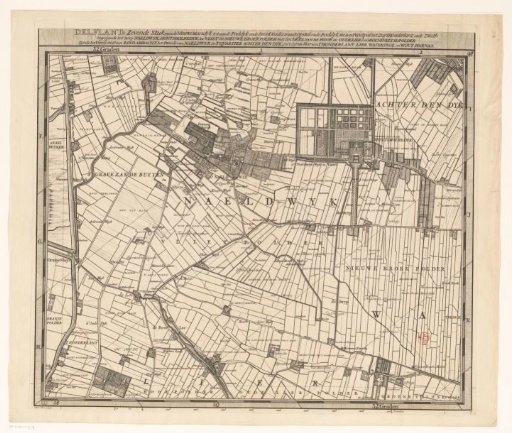 Map of the Hoogheemraadschap of Delfland (seventh part)