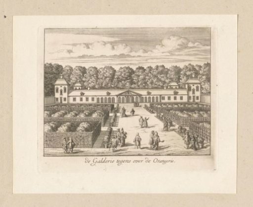 Gallery in the garden of Palace Honselaarsdijk