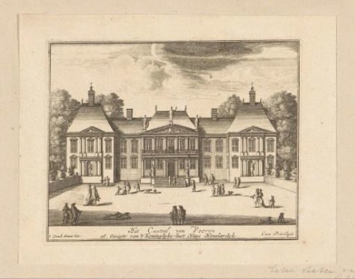 Palace Honselaarsdijk from the front