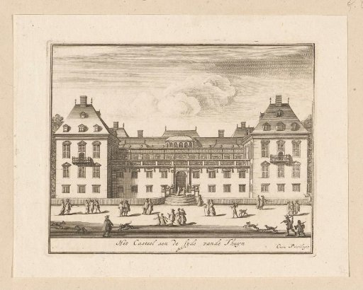 Palace Honselaarsdijk seen from behind