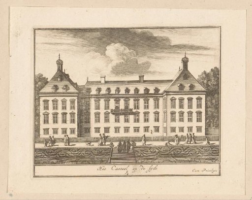 Palace Honselaarsdijk seen from the side
