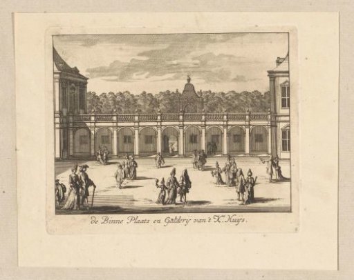 View of the courtyard of Palace Honselaarsdijk