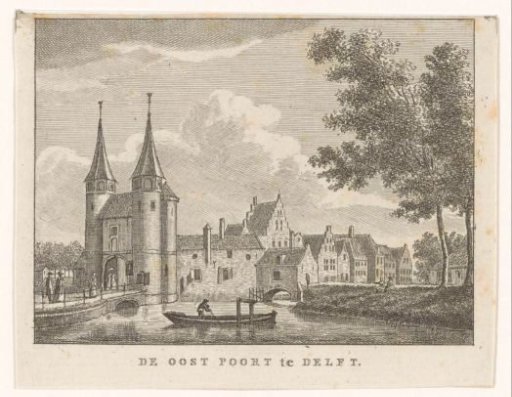 View of the Oostpoort in Delft
