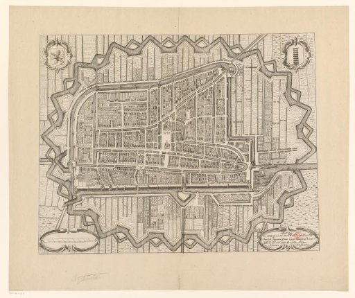 Plan of Delft, 1672