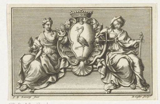 Vignette with the City Arms of The Hague