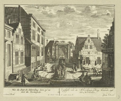 View of the Scheveningsebrug in The Hague