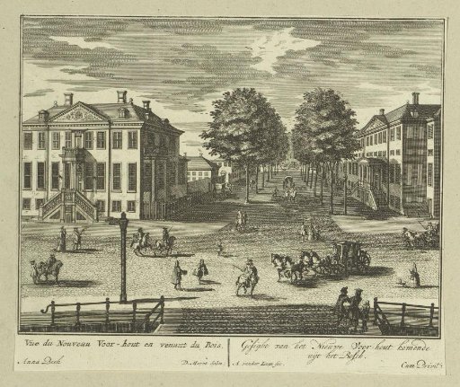 View of the Korte Voorhout in The Hague