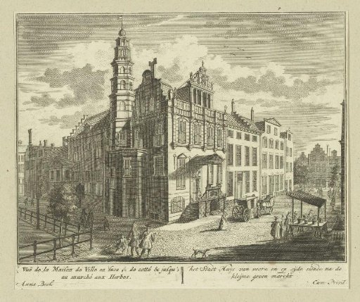View of the Old Town Hall in The Hague