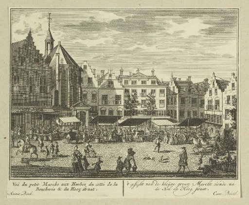 View of the Dagelijkse Groenmarkt in The Hague