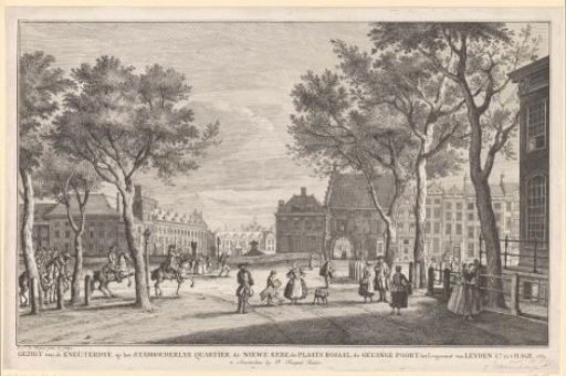 View from the Kneuterdijk in The Hague