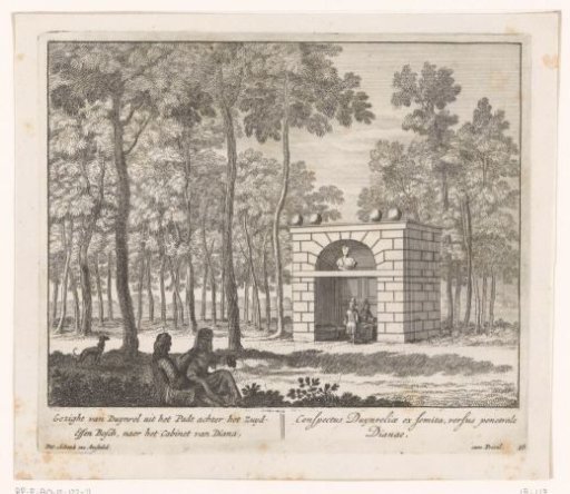 View of the Cabinet of Diana at the country estate Duinrell