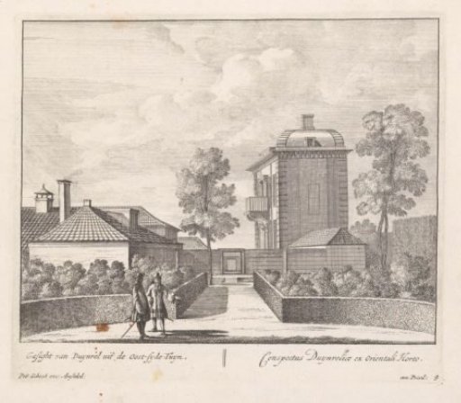 View of the eastern part of the garden and house of the country estate Duinrell
