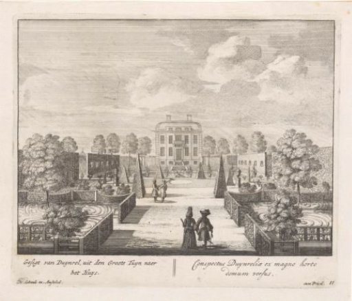 View of the house of the country estate Duinrell, seen from the garden