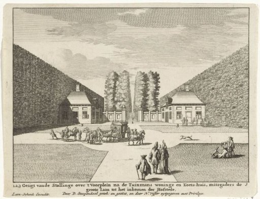Gardener's house and carriage house on Clingendael Estate