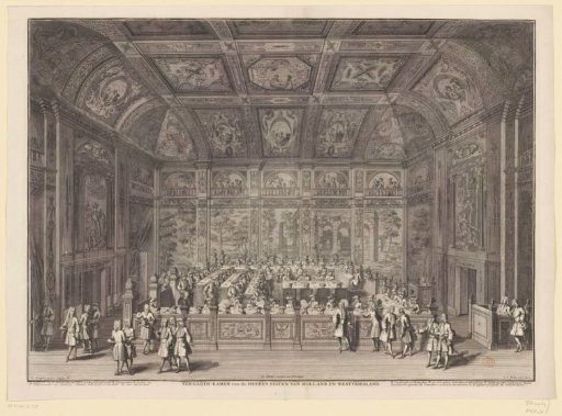 Meeting room of the States of Holland and West-Friesland, ca. 1730