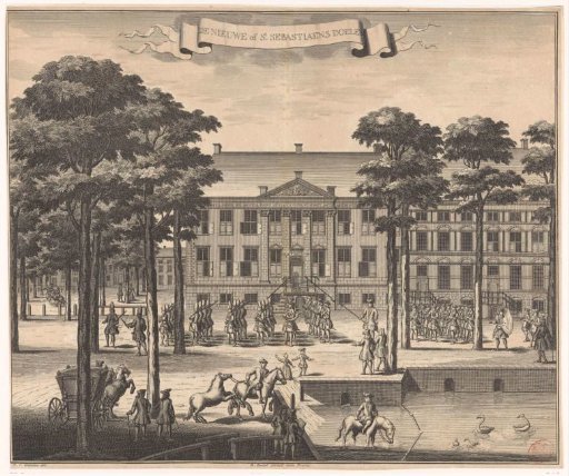 View of the Sint-Sebastiaansdoelen in The Hague