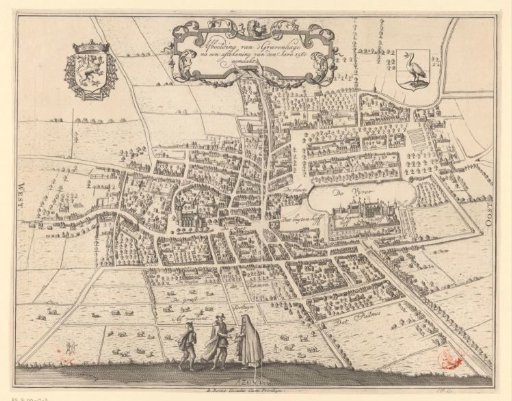Map of The Hague, 1560