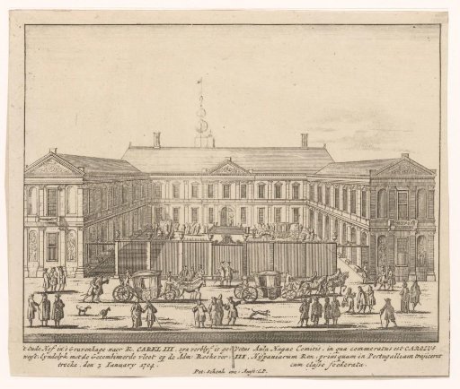 The Old Court in The Hague as residence of Emperor Charles VI, 1704