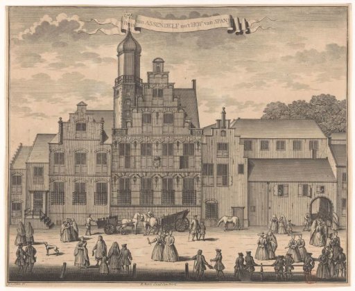 View of the Spaansche Hof in The Hague