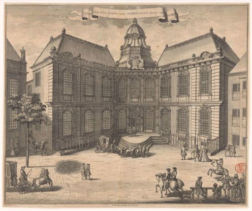 View of the Kneuterdijk Palace in The Hague