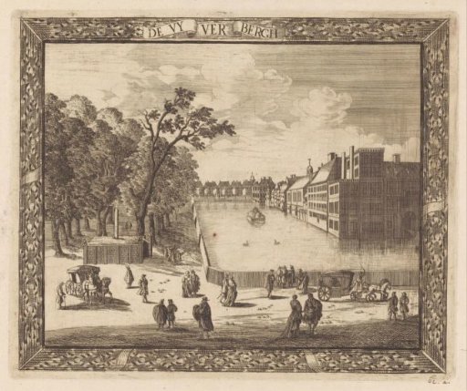 View of the Lange Vijverberg and the Hofvijver in The Hague