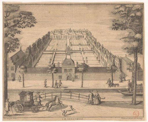View of the Holy Ghost Hofje in The Hague