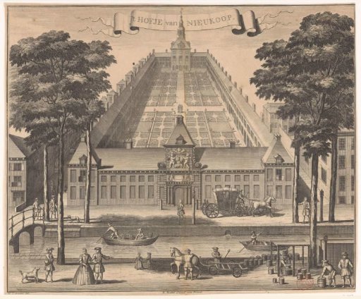 View of the Hofje of Nieuwkoop in The Hague